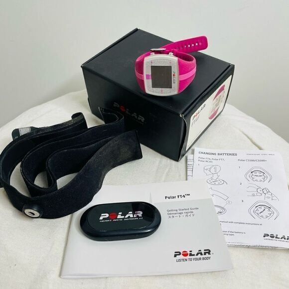 Polar FT4 Pink Fitness Heart Rate Watch Sensor Monitor Size Medium - 2XL - Picture 9 of 9